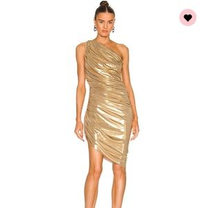 Norma Kamali Diana Dress Gold - Medium